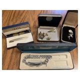Cuff links and tie clips