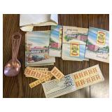 Top value stamps and ice cream scoop