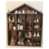 Shadow box full of miniatures