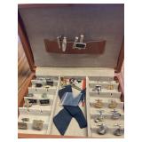 Tie clasps and cuff links with box