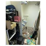 Bedroom closet contents