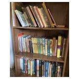 3  shelf bookshelf and books