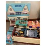 Doll house with accessories