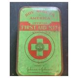 Boy Scout first aid kit tin