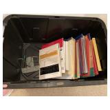 Tote with notebook paper