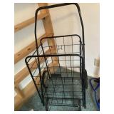 Folding laundry cart
