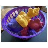 Purple basket and dragon blocks