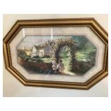 Picture, girls and house