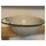 White enamel bowl
