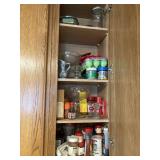 Contents of cabinet