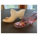 Two glass slippers