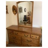 Dresser with mirror