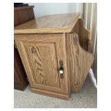 Side table with magazine storage