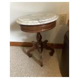 Small stand with marble top