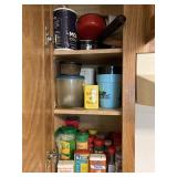 Contents of cabinet