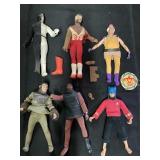6 vintage action figures