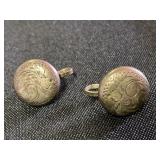Silver earrings