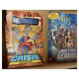 Supergirl and wonder woman figures