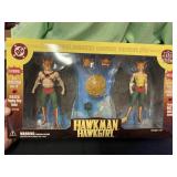 Hawk man, hawk girl action figures