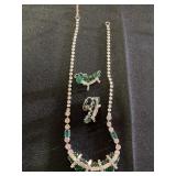 Necklace and earrings