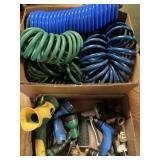 Garden hoses connectors and spray nozzles