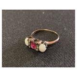 Ring (not tested as gold not a ruby)