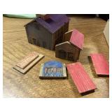 Vintage wood toy house