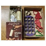 Cookie cutters and cookie press
