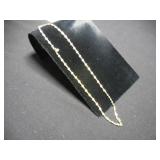 18k Necklace with white sapphires?