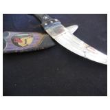 Vintage? Asian style ornate knife & ornate sheath