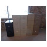 Lot of 5 File Cabinets