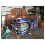 Lot of ALL blankets &  6 Vaults