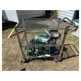 (5)- Assorted Electric Motors with Cart