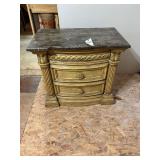 2 Drawer End Table, 33" x 19" x 30"