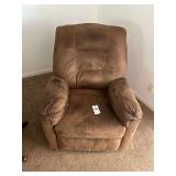 Brown Cloth Recliner