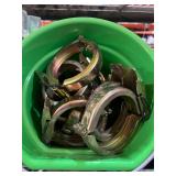 (13) 4" Ring Lock Clamps & Bucket