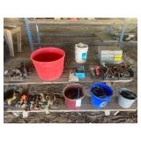 Contents on Table - Straps, Miscellaneous Hand Tools, Pull Pins, & Tray Organizers