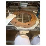 (1) Coupling Flange - 3/8" Thick, 6 1/2" Inside Diameter, 10 1/2" Outside Diameter, 8 1/2" Pitch Circle Diameter with 8 Holes, Bolt Hole Size 1/2" & (1) Flange - 3/8" Thick, 6" Inside Diameter, 9 3/8"