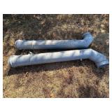 (2) Galvanized Irrigation J Pipe - 10"