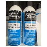 (6) Kimball Midwest Ultra Fire 50 starting Fluid Cans