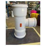 (1) Pierce Fittings Tee Fitting 8" to 8" Inline with Rubber Gaskets with 6" Tee with Rubber Gasket