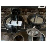 (2) Matco-Norca Inc. 8" Butterfly Valve-Model B5- 200 PSI Pressure with 2 Handles for 8" Valve