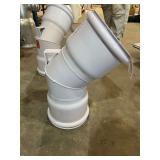 (1) 8" Metal 45° Coupling with Rubber Seals