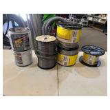 (1) Aluminum Fence Wire 17 Guage/2624 Ft, (2) Aluminum Fence Wire 14 Guage/2624 Ft, (1) Aluminum Fence Wire 14 Guage/1/2 Mile, & (2) Electric Fence 1/2" Polytape 656 Ft