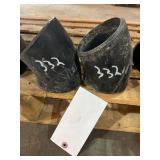 (2) 4" Weld-On 45° Fittings, 5" Long