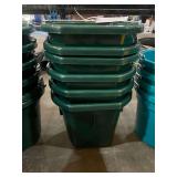 (6) Green Feed Buckets