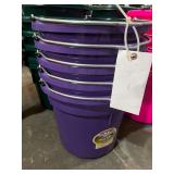 (5) Purple Feed Buckets