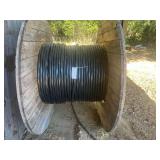 Partial Wooden Spool Electrical Cable