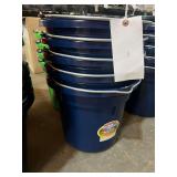 (5) Blue Feed Buckets