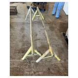 (2) Metal Sawhorses